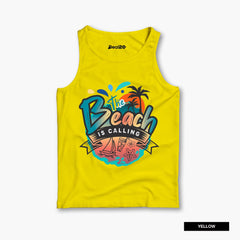 Pack of 4 Surf Beach is Calling Kids Printed Tank Tops