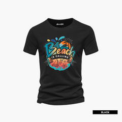 Pack of 6 King Santa Boston Beach Coconut Style Mens Printed T-Shirts