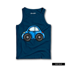 Pack of 3 Car Boat Heli Kids Printed Tank Tops