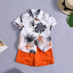 Beach Bloom Stifling Printed Kids Casual Summer Outfit
