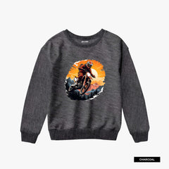Pack of 3 Biker Games Printed Sweatshirt For Tween Kids