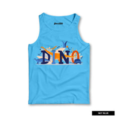 Pack of 3 Dino Space Donut Worry Kids Printed Tank Tops