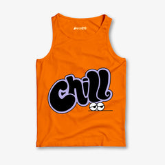 Pack of 4 Wake Up Chill Surf Boy Kids Printed Tank Tops