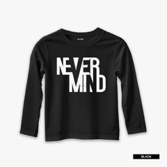 Pack of 6 Believe Black Never Mind Legend Printed Long Sleeve T-Shirts For Tween Kids