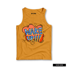 Pack of 5 Wake Up Smile Chill Drew Kids Printed Tank Tops