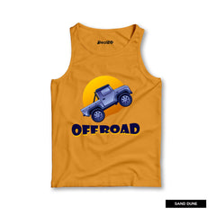 Pack of 4 Mickey Look in Offroad Flying Kids Printed Tank Tops