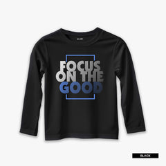 Pack of 3 Focus Never Speak Printed Long Sleeve T-shirts For Tween Kids