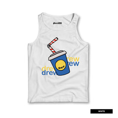 Pack of 5 Wake Up Smile Chill Drew Kids Printed Tank Tops