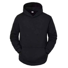 Men Plain Pullover Hoodie