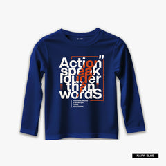 Pack of 3 Focus Never Speak Printed Long Sleeve T-shirts For Tween Kids