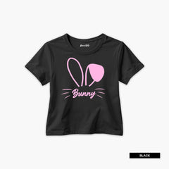 Pack of 4 Little Cute Bunny Printed Summer T-Shirts For Girls