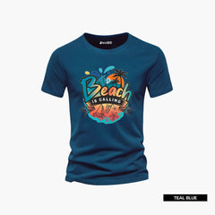 Pack of 4 Beach Coconut Tree Mens Printed T-Shirts