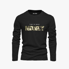 Pack of 4 Monday Perfect Interest Mens Printed Long Sleeves T-Shirts