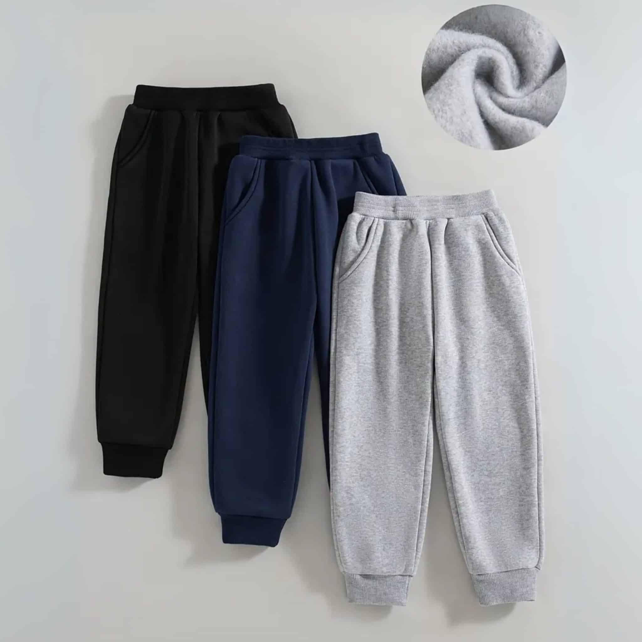 Bundle of 3 Long Casual Sweatpants for Kids