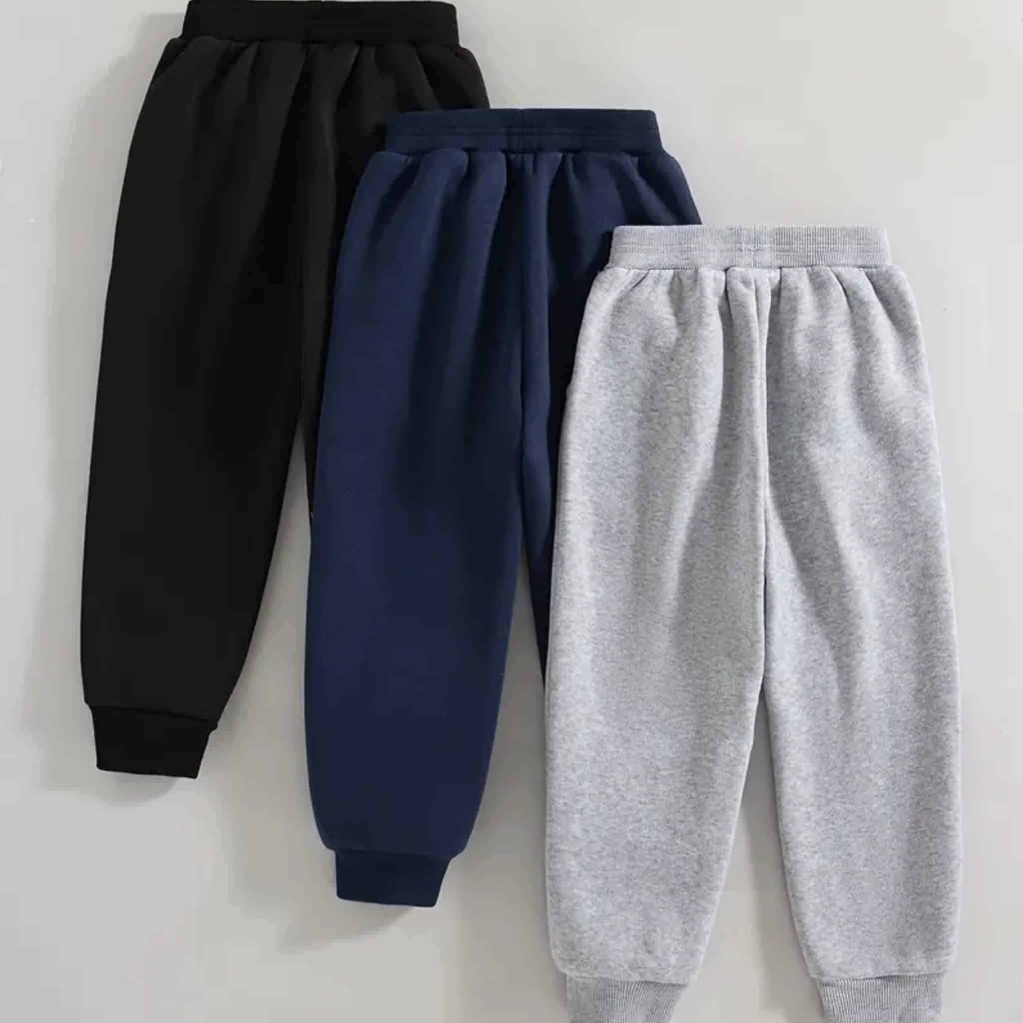 Bundle of 3 Long Casual Sweatpants for Kids
