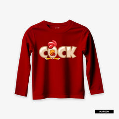 Pack of 3 Rabbit Cat Cock Printed Long Sleeve T-shirts For Young Kids