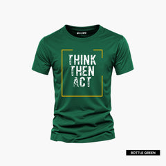 Pack of 4 Think Hard Got Simple Mens Printed T-Shirts