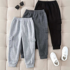 Bundle of 3 Cargo Pocket Sweatpants For Kids