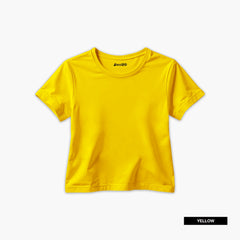 Bundle of 6 Crew Neck Plain T-Shirts For Girls