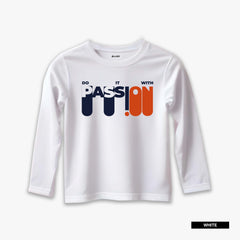 Pack of 4 Original Eagle Passion Level Printed Long Sleeve T-shirts For Tween Kids
