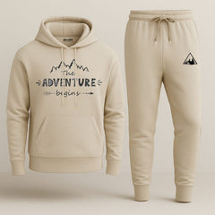 Adventure Begins Printed Hooded Tracksuit for Women