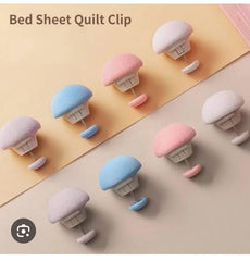 Bed Sheet Quilt Clips – Anti-Slip Mushroom Design