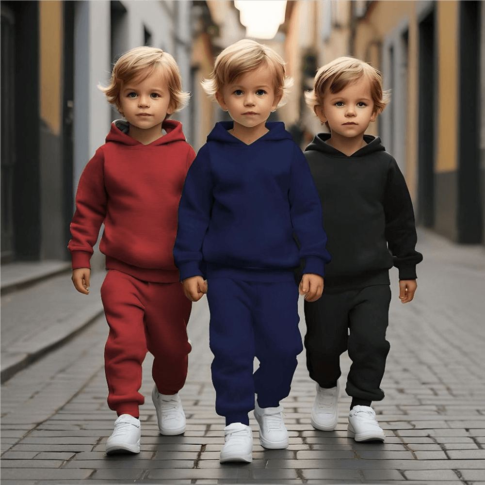 Bundle of 3 Kids Winter Hooded Tracksuits