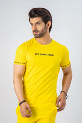 Stay Cool and Stylish in Yellow Summer Short Suit For Men