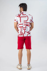 Keep It Cool and Casual in This Letter Print Co-ord for Men