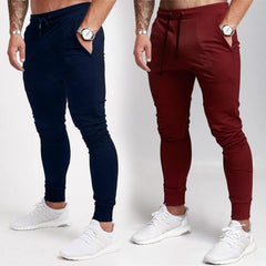 Bundle of 2 Navy & Maroon Jogging Trousers