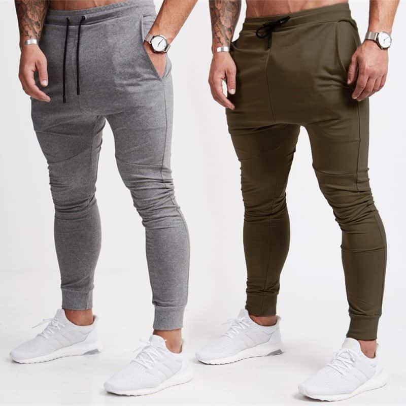 Bundle of 2 Heather Grey & Army Green Jogging Trousers
