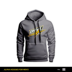 Drive Printed Gray Hoodie For Men