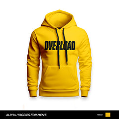 Overload Printed Yellow Hoodie For Men