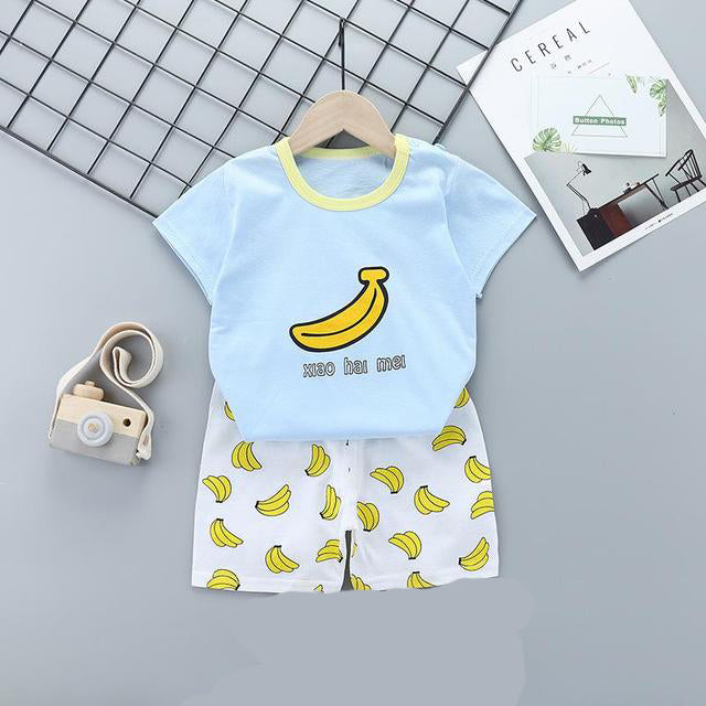 Kids Banana Printed Short Suit