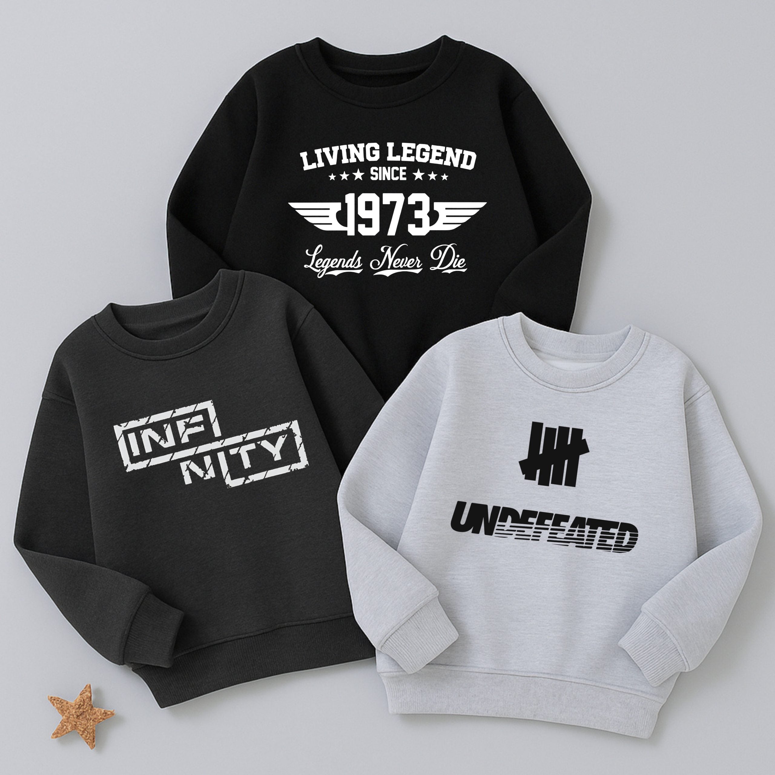Pack of 3 Legends Never Die Sweatshirts for Tween Kids