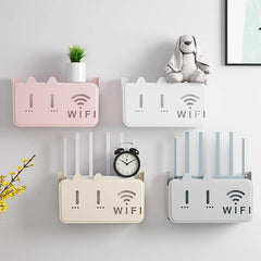 Wall-Mounted Wi-Fi Router Box – Stylish Plastic Organizer