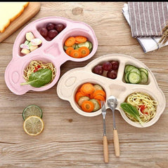 Car-Shaped Compartment Plate – Fun & Colorful Mealtime for Kids