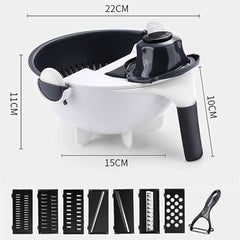 Multifunctional Vegetable Cutter with Drain Basket