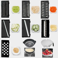 Multifunctional Vegetable Cutter with Drain Basket