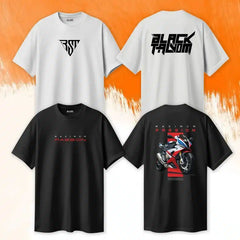 Pack of 2 Maximum Passion Oversized Printed T-Shirts For Men
