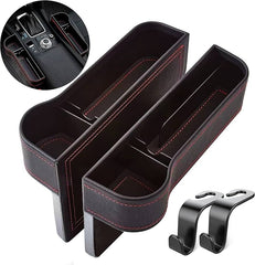 Pack of 2 Multifunctional Car Seat Gap Filler Organizers with Cup Holder