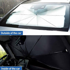 Universal Foldable Car Sun Shade Umbrella for Windshield-Heat &amp; UV Protection