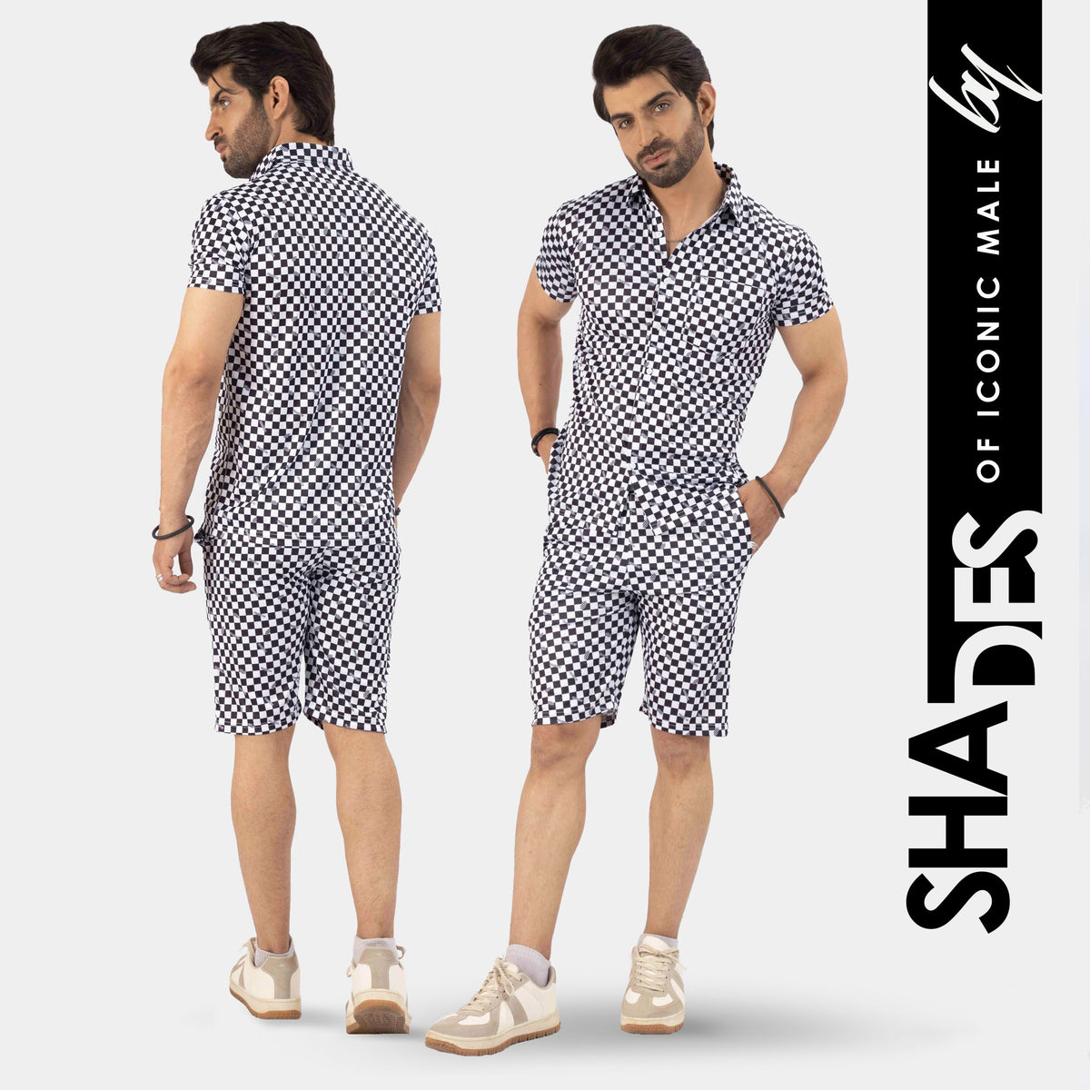 Summer Ready in Style with This Square Checked Mens Outfit