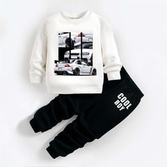 Cool Boy Printed Sweatshirt Tracksuit For Kids