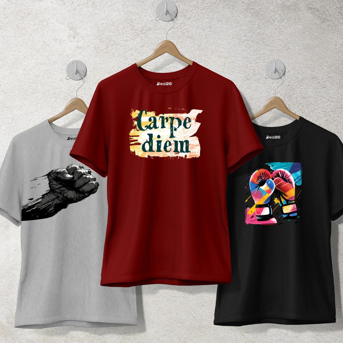 Pack of 3 Power Punch Printed T-Shirts For Tween Kids