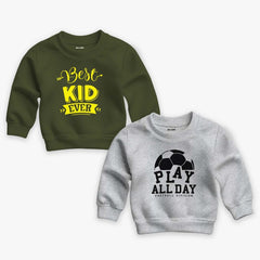 Pack of 2 Play Best Kid Sweatshirts for Young Kids