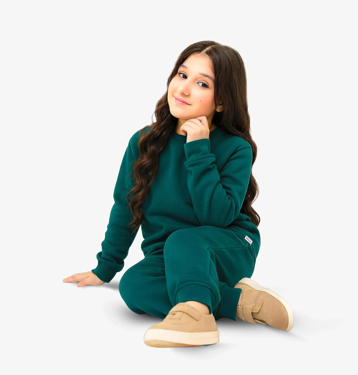 Minimalist Fashion Look Sweatshirt Tracksuit For Girls