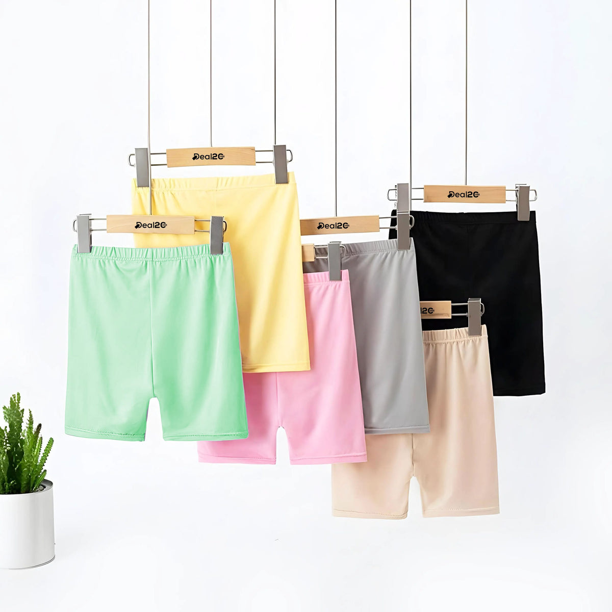 Bundle of 6 Vibrant and Comfy Daily Wear Shorts for Kids