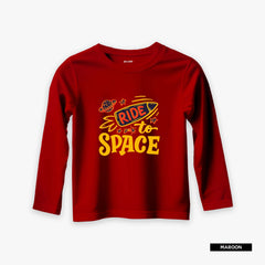 Pack of 5 Chill Your Ride Mickey Printed Long Sleeve T-Shirts For Young Kids