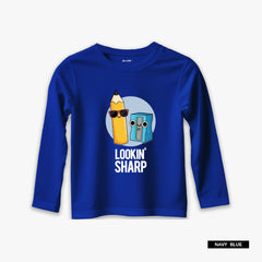 Pack of 4 Pups Peek Chill Long Sleeve T-Shirts For Young Kids